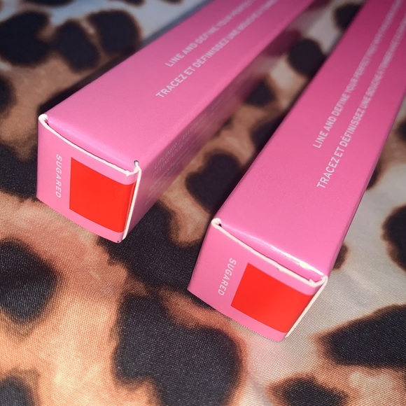 JACLYN Cosmetics Strawberry Feels Poutspoken Lip Liner Crayon in SUGARED New LOT - Picture 9 of 16
